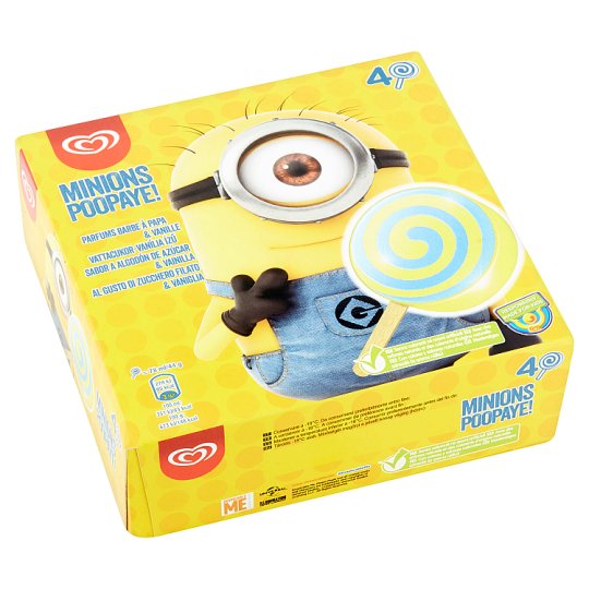 Minions Poopaye mrazený krém 4 ks 312 ml