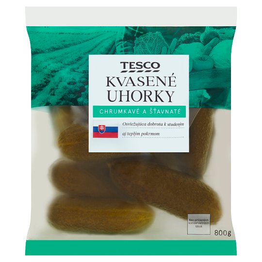 Tesco Kvasené uhorky 800 g