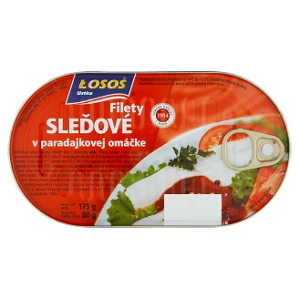 Łosoś Ustka Filety sleďové v paradajkovej omáčke 175 g