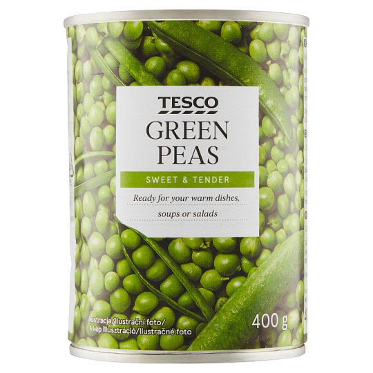 Tesco Hrášok v slanom náleve 400 g
