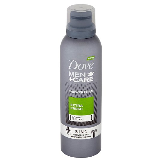 Dove Men+Care Extra Fresh Shower Foam 3in1 200 ml Tesco Groceries