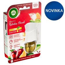 Air Wick Essential Oils Elektrický osviežovač vzduchu strojček a náplň zimný punč 19 ml