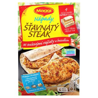 MAGGI Nápady Šťavnatý steak so sušenými paradajkami a bazalkou 24,4 g