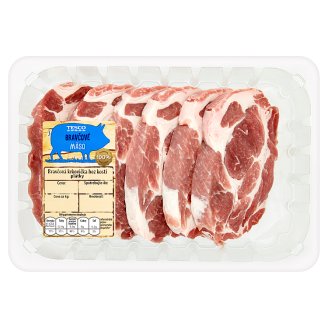 Tesco Bravčová krkovička bez kosti plátky 800 g