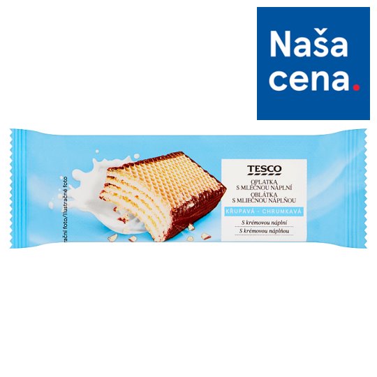 Tesco Oblátka s mliečnou náplňou 47 g