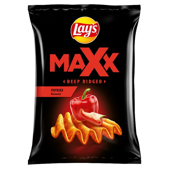 Lay's Maxx Fried Potato Chips Paprika Flavoured 65 g Tesco Groceries