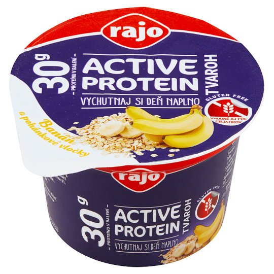 Rajo Active Protein Tvaroh banán a pohánkové vločky 200 g