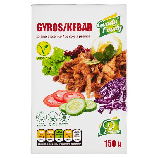 Goody Foody Gyros/Kebab zo sóje a pšenice 150 g