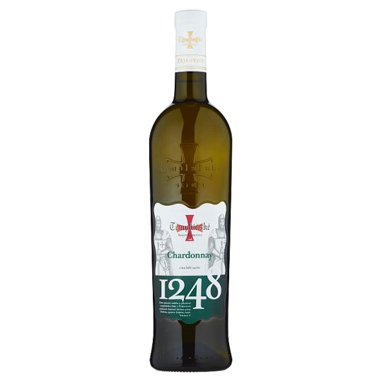 Templářské Sklepy Čejkovice Chardonnay akostné suché biele víno 0,75 l