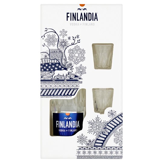 Finlandia Vodka 40 % 0.7 L + 2 Glasses