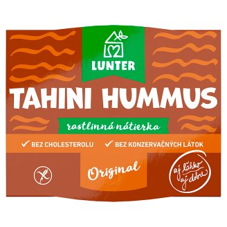 Lunter Tahini hummus rastlinná nátierka 115 g