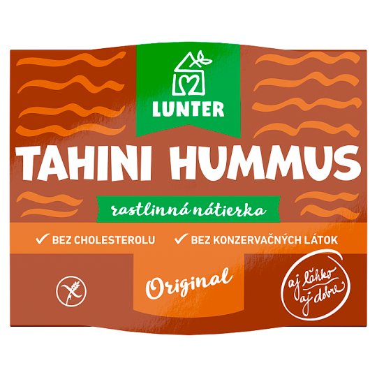 Lunter Tahini Hummus rastlinná nátierka 115 g