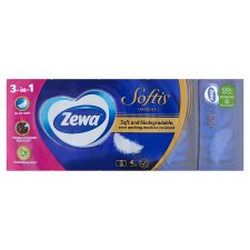 Zewa Softis Handkerchiefs 4-Ply 10 x 9 pcs