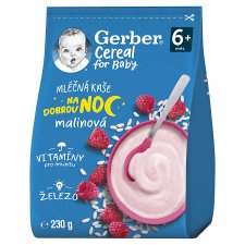 GERBER Cereal Milk Porridge Raspberry Good Night 230 g