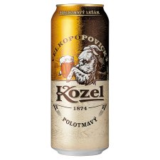 Velkopopovický Kozel 11% pivo výčapný ležiak polotmavý 500 ml