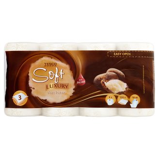 Tesco Soft Luxury Shea Butter toaletný papier 3 vrstvy 8 kotúčov