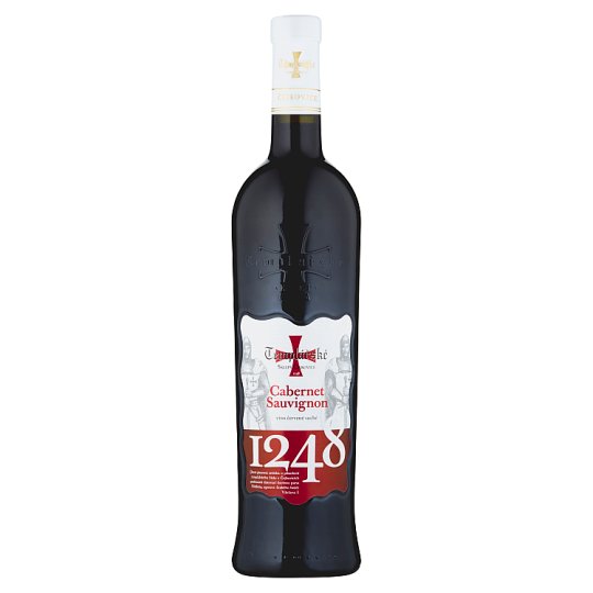 Templářské Sklepy Čejkovice Cabernet Sauvignon akostné suché červené víno 0,75 l