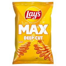 Lay's Max Deep-Cut vyprážané zemiakové lupienky, slané 120 g