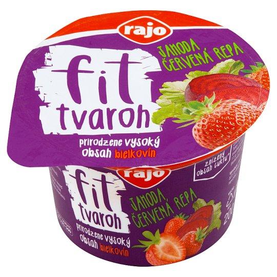 Rajo Fit tvaroh jahoda červená repa 200 g