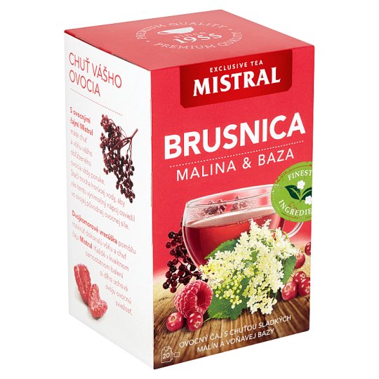 Mistral Brusnica, malina & baza ovocný čaj 40 g