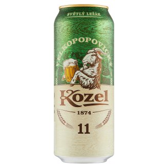 Velkopopovický Kozel 11% pivo výčapný ležiak svetlý 500 ml