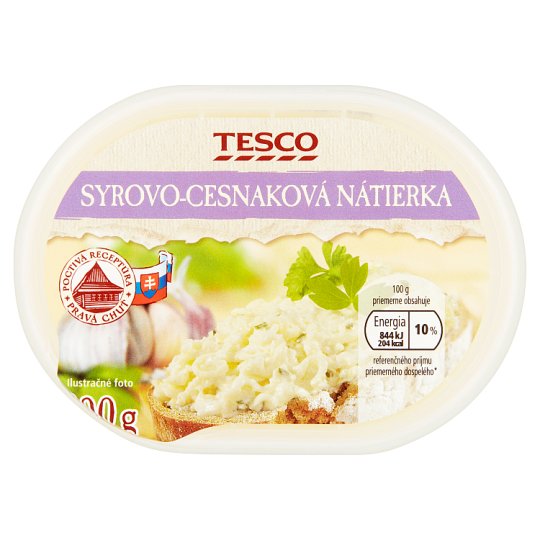Tesco Syrovo cesnaková nátierka 100 g
