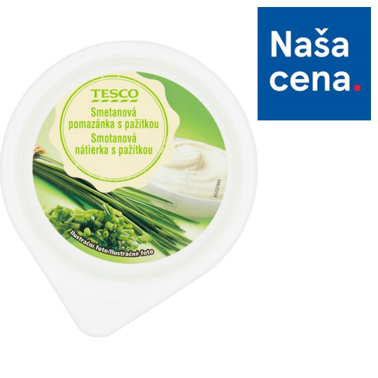 Tesco Smotanová nátierka s pažítkou 150 g