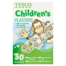 Tesco Children's Plasters 30 pcs
