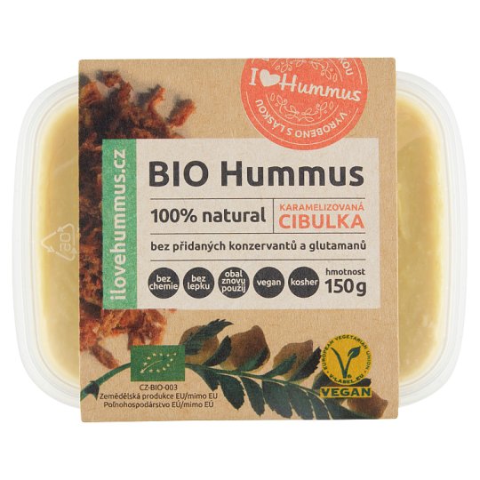 I Love Hummus Organic Hummus Caramelized Onion 150 g