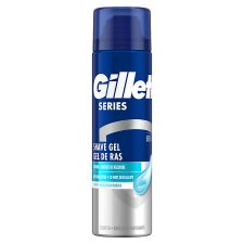 Gillette Series Chladivý Gél Na Holenie S Eukalyptom, 200ml