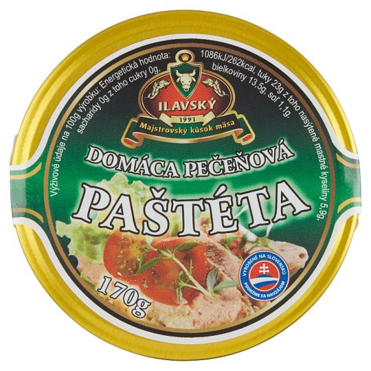 Ilavský Domáca pečeňová paštéta 170 g