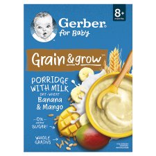 GERBER Milk Porridge Wheat-Oat Banana and Mango 200 g