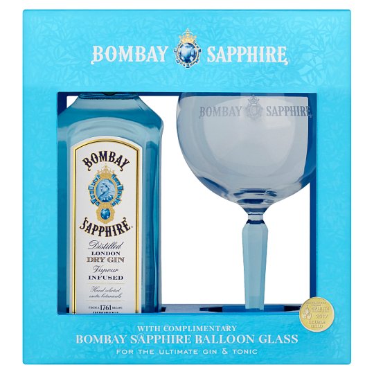 Bombay Sapphire Gin 40% 0.7 L + Glass