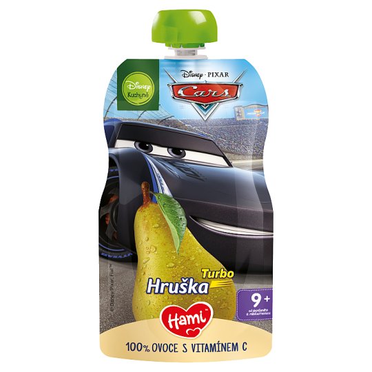Hami Disney Cars ovocná kapsička Hruška 110 g, 9+