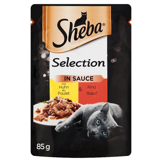 Sheba Selection in Sauce Complete Wet Food for Adult Cats with Chicken
