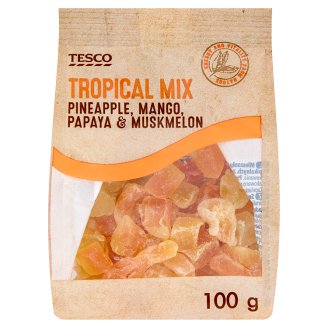 Tesco Zmes kandizovaného tropického ovocia 100 g