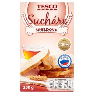 Tesco Sucháre špaldové 250 g