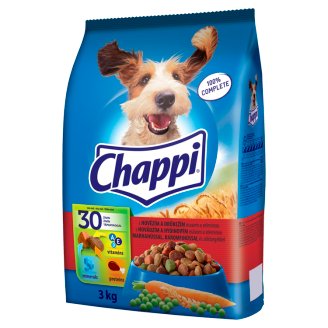 Chappi S hovädzím a hydinovým mäsom a zeleninou 3 kg