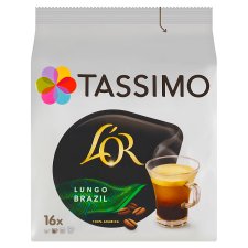 Tassimo L'OR Lungo Brazil Roasted Ground Coffee in Capsules 16 x 6.9 g (110.4 g)