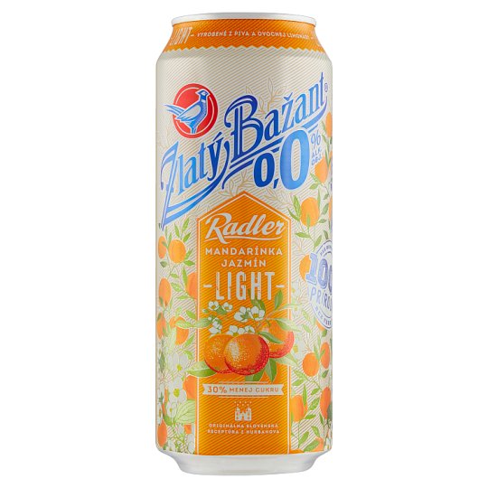 Zlatý Bažant Radler Mandarin-Jasmine Light 0.0% 500 ml