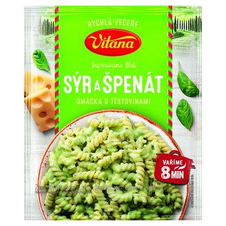 Vitana Máme chuť na... 4 syry omáčku so šunkovými gulôčkami a cestovinami 154 g