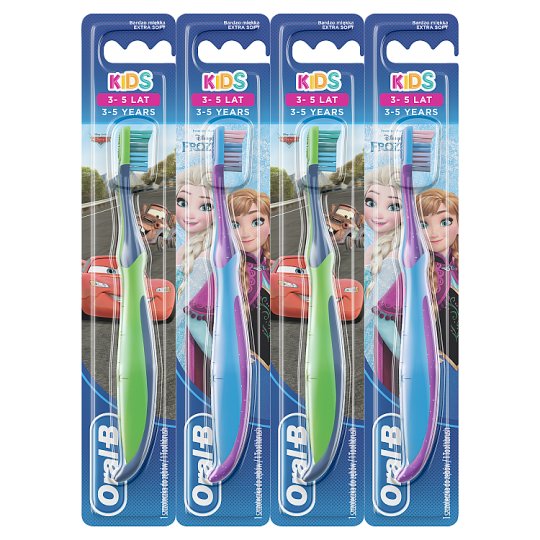 OralB Kids Manual Toothbrush Featuring Frozen or Cars Characters