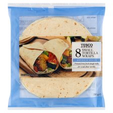 Tesco Small Tortilla Wraps 8 x 37 g (296 g)