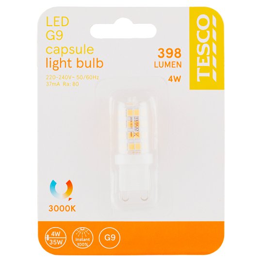 Tesco LED žiarovka 4W (35W) G9