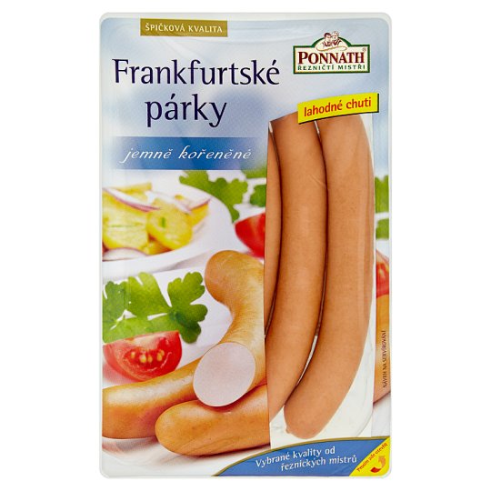 Ponnath ŘEZNIČTÍ MISTŘI Frankfurtské párky e 200 g