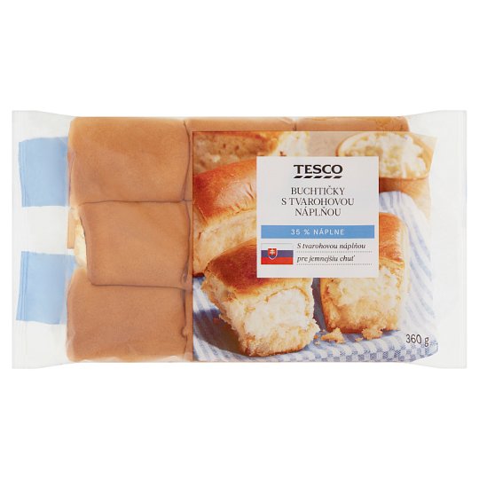 Tesco Buchtičky s tvarohovou náplňou 360 g