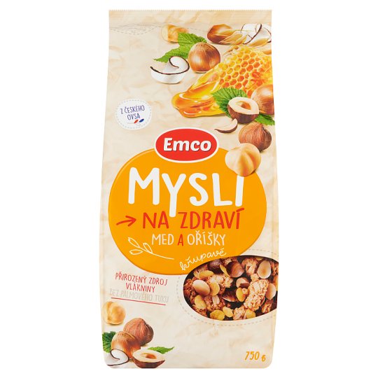 Emco Mysli na Zdraví Crunchy Honey and Nuts 750 g