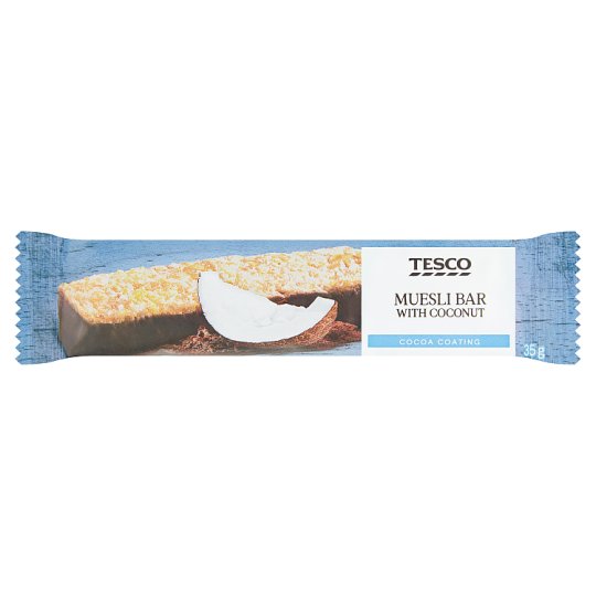 Tesco Muesli tyčinka s kokosom v kakaovej poleve 35 g