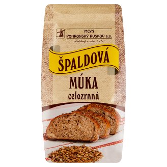 Mlyn Pohronský Ruskov Špaldová múka celozrnná 800 g