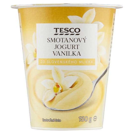 Tesco Smotanový jogurt vanilka 150 g
